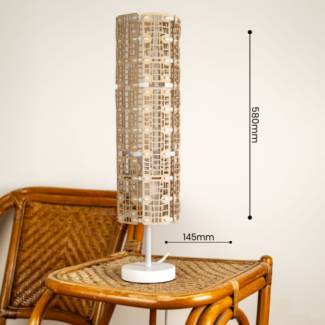 Stel avec dimensions et mesures L145mm X H580mm